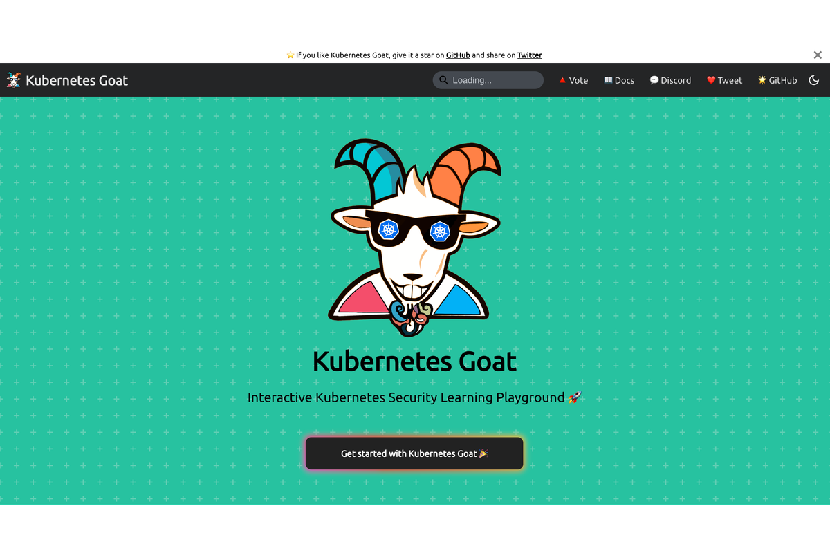 Kubernetes Goat screenshot 1